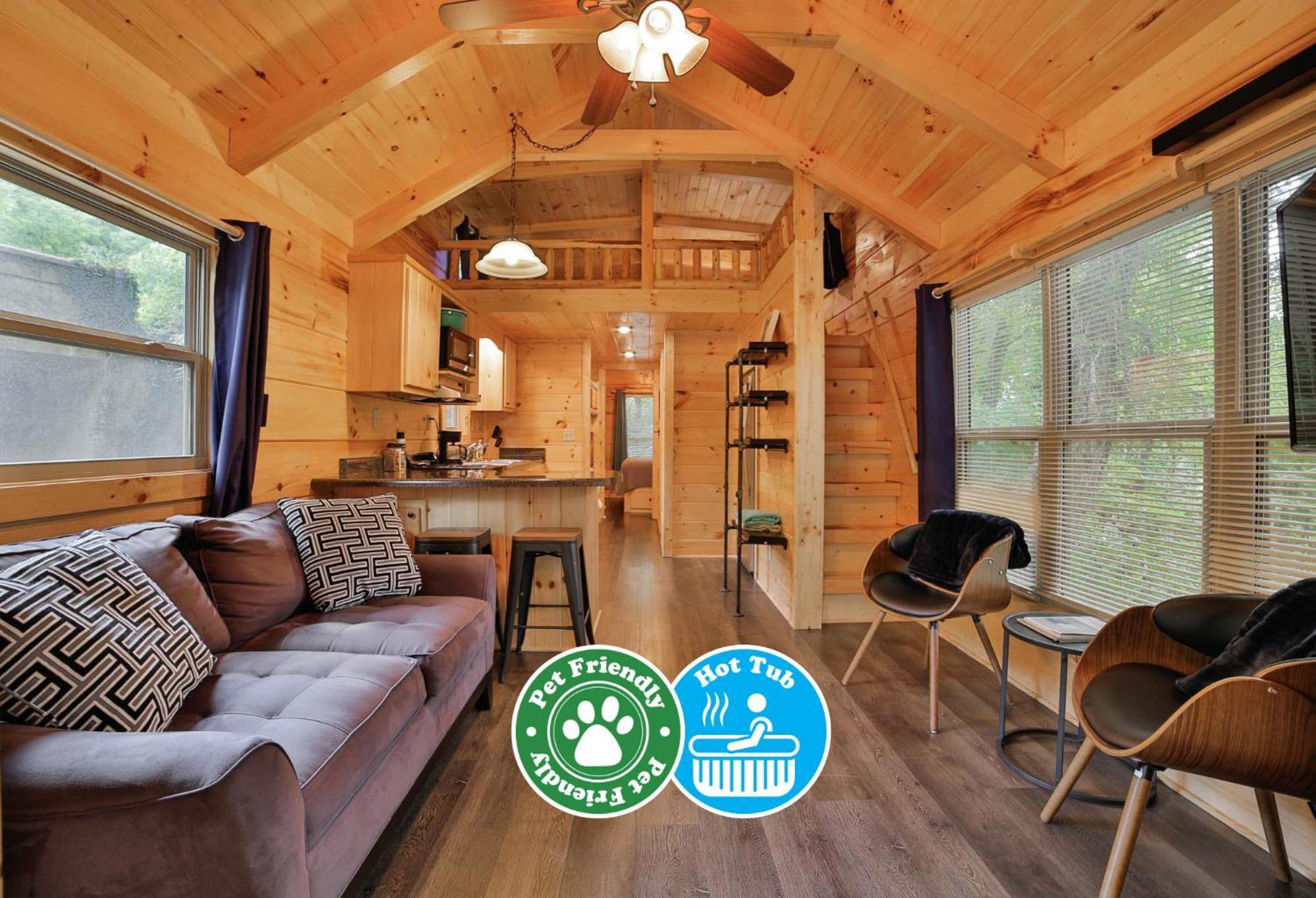 Thomas Cabin Forest Tiny Cabin With Hot Tub Chattanooga Dış mekan fotoğraf